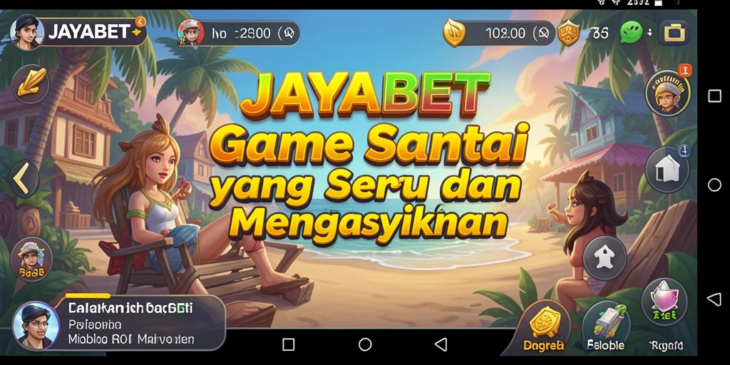 Tampilan layar permainan JAYABET yang menyenangkan dan penuh warna.