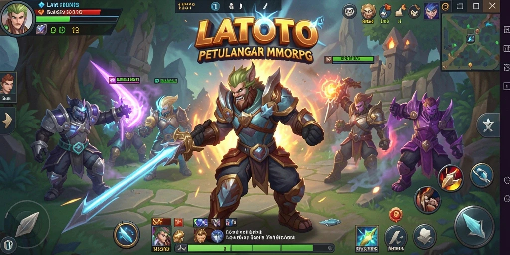 Tampilan gameplay LATOTO yang mengesankan di dunia MMORPG.