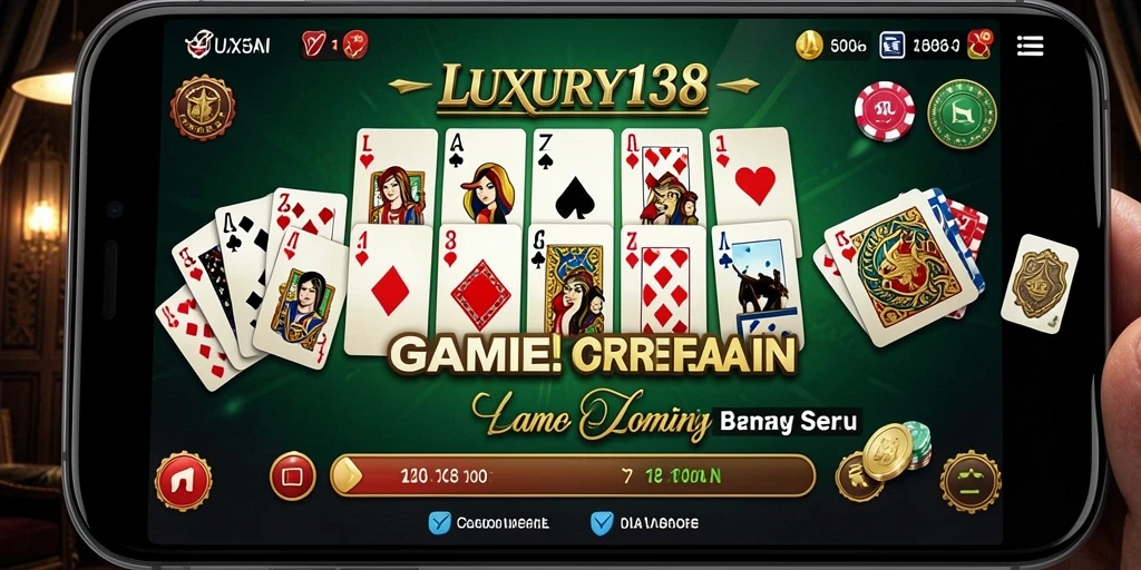 Tampilan gameplay LUXURY138 saat bermain domino yang seru.